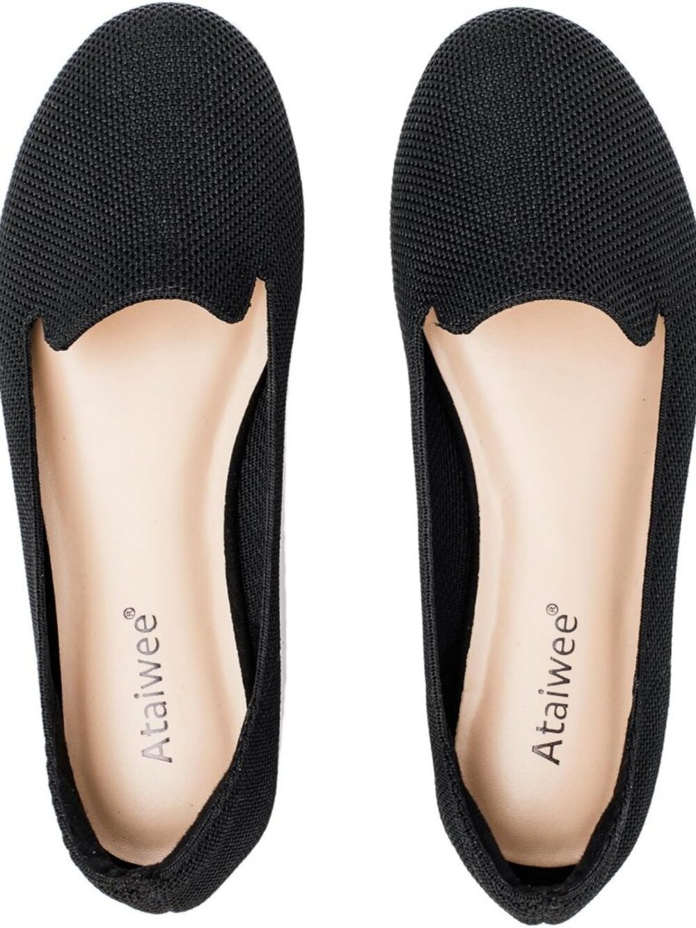 Stylish Women's Wide Width Knit Dress Flats - Comfortable & Versatile Footwear